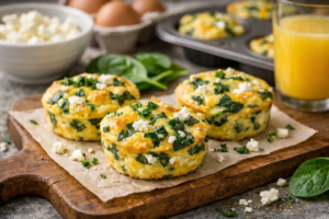 Spinach Feta Egg Muffins