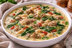 Creamy Italian Sausage and White Bean Soup